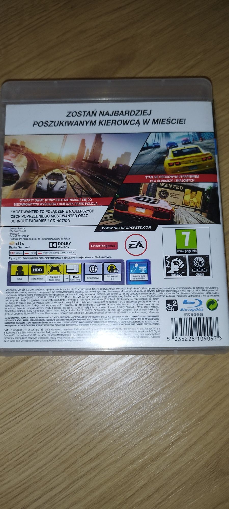 Need For Speed Most Wanted PL ps3.