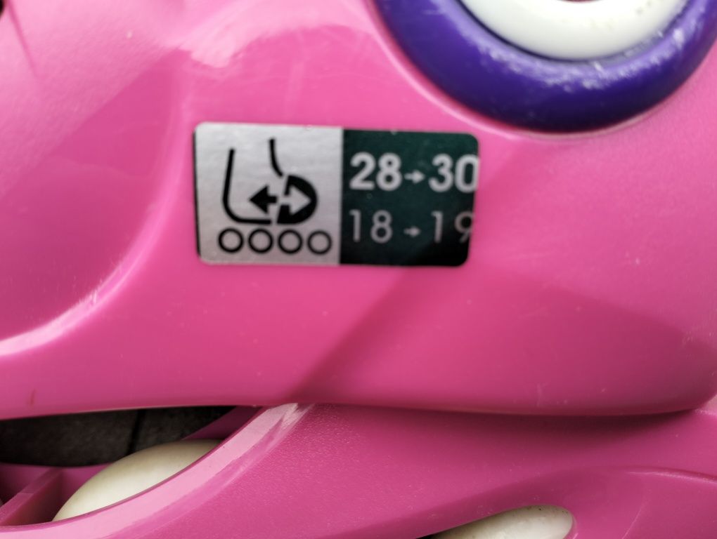 Rolki oxelo rozmiar 28-30 różowe