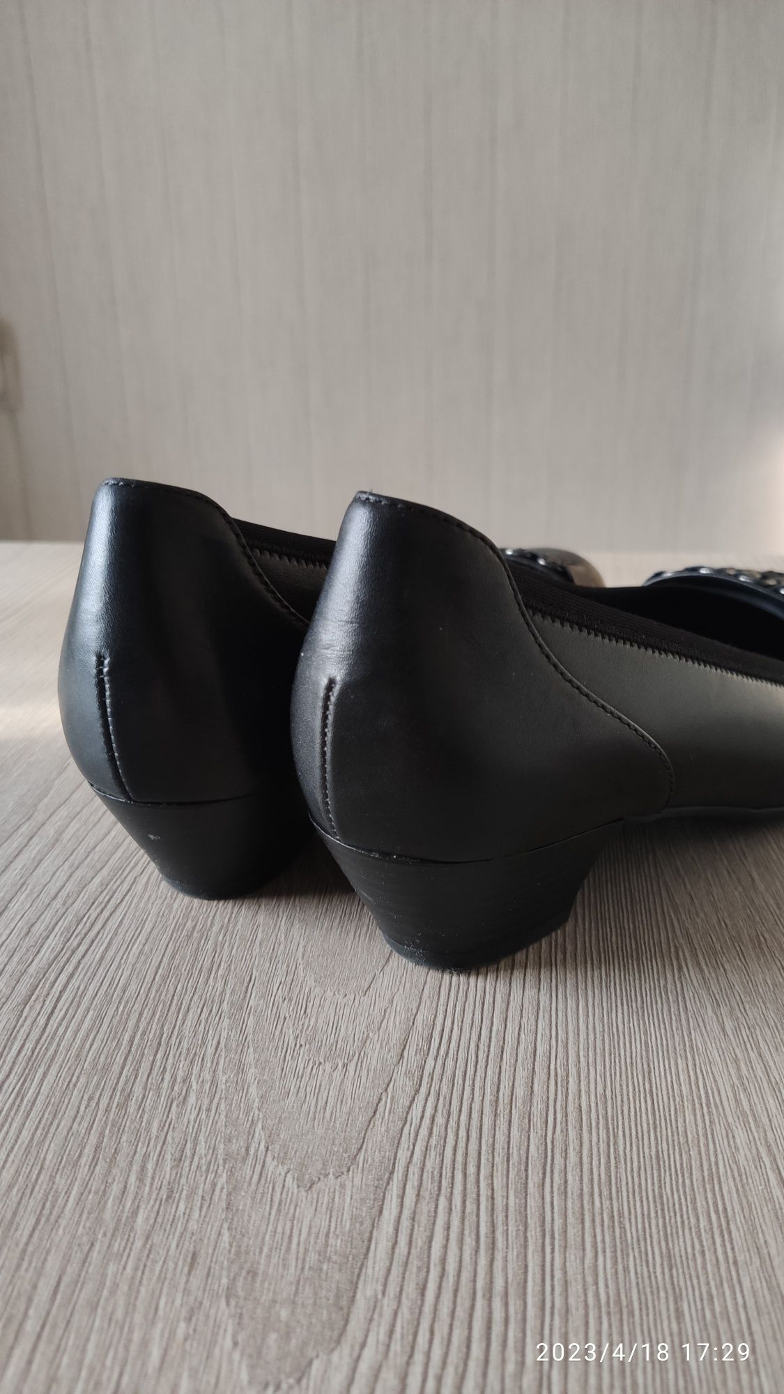 Чорні туфлі  Gabor з натуральної шкіри