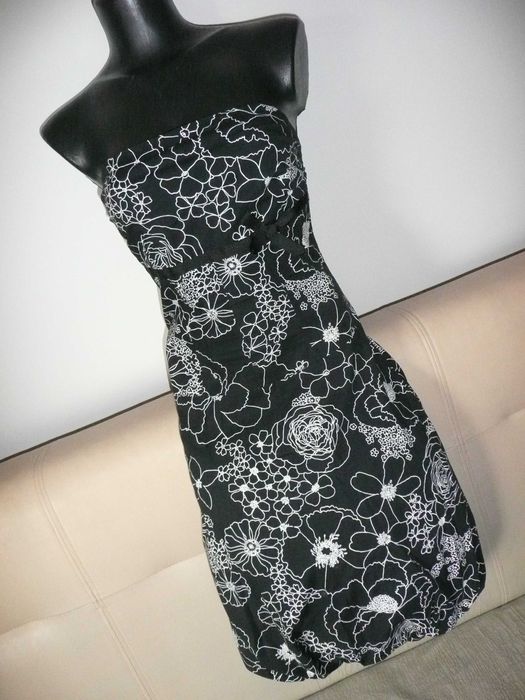 sukienka wzór kwiaty