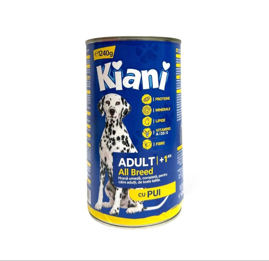 Консерва для собак Kiani dog 1,240 г яловичина/курка