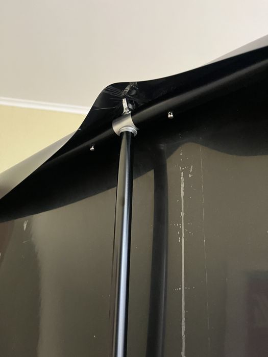 Комплект ПВХ фон черный, держатель фона стойка