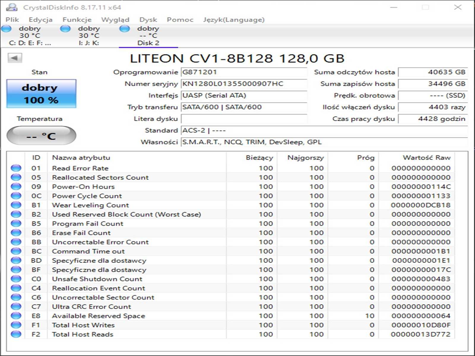 SSD M2 128GB LiTe-ON