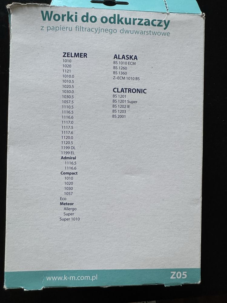 Worki do odkurzaczy Zelmer Alaska Clatronic