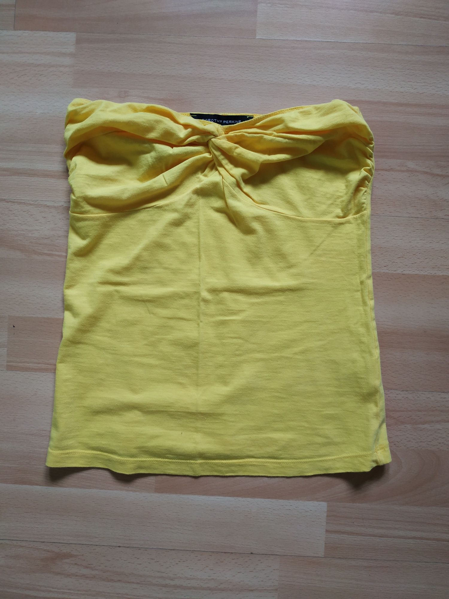 Żółta bluzka bez ramiączek Dorothy Perkins