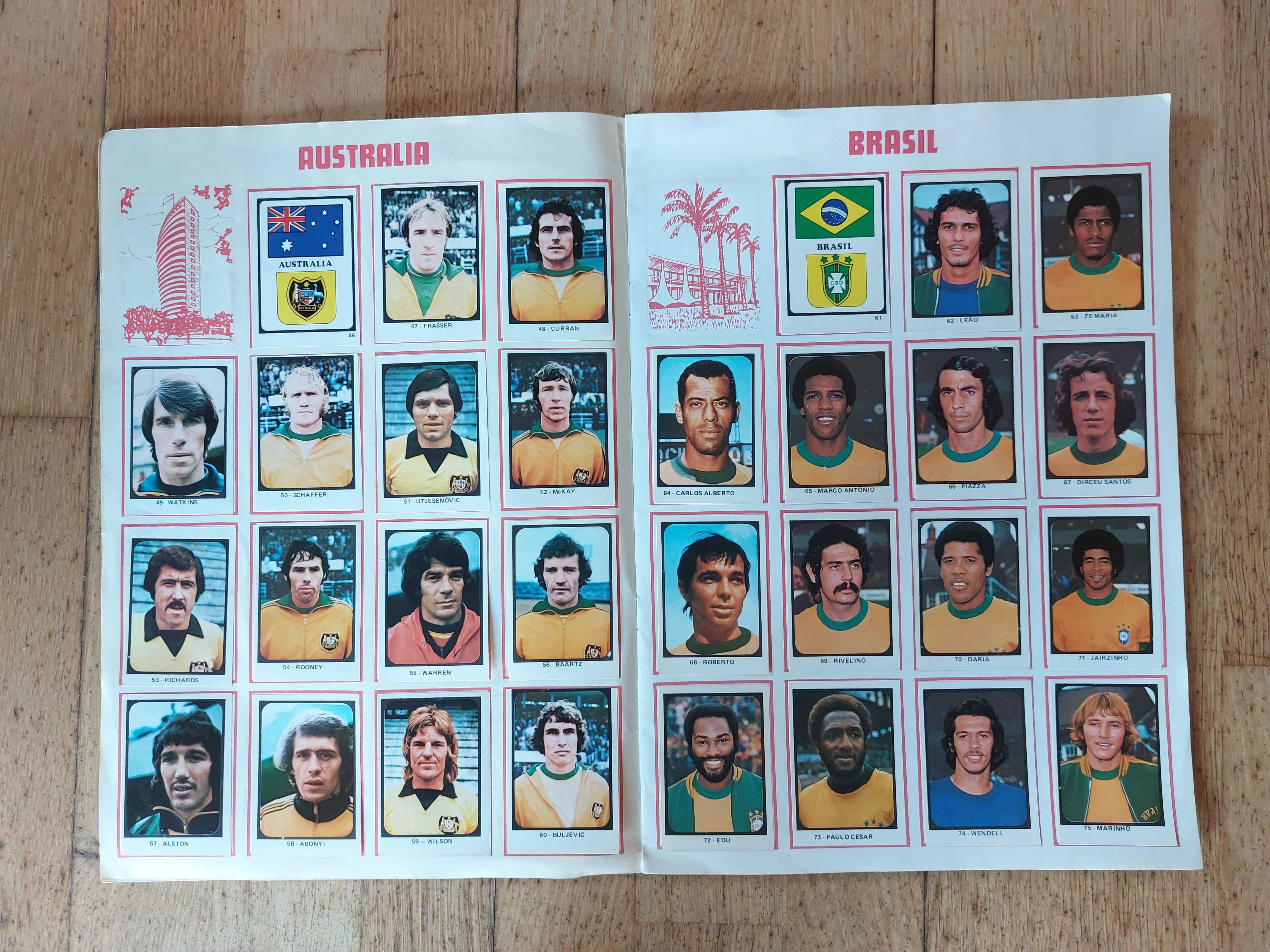 Caderneta de cromos - Munique 1974 - Completa