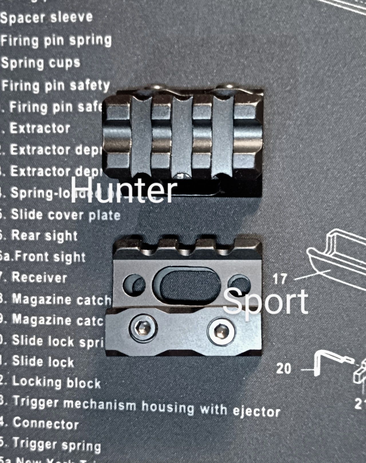 Подъемник с weaver, кронштейн для коллиматора, планка для АК/ar15