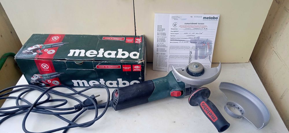 Болгарка Metabo WEV 11-125 Quick сделано в Германии