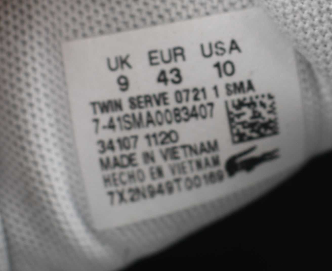 Używane lacoste twin serve roz. 43
