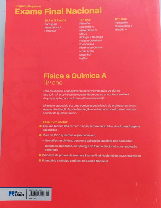 Preparação para Exame Final Nacional - Física e Química A 11 ° Ano