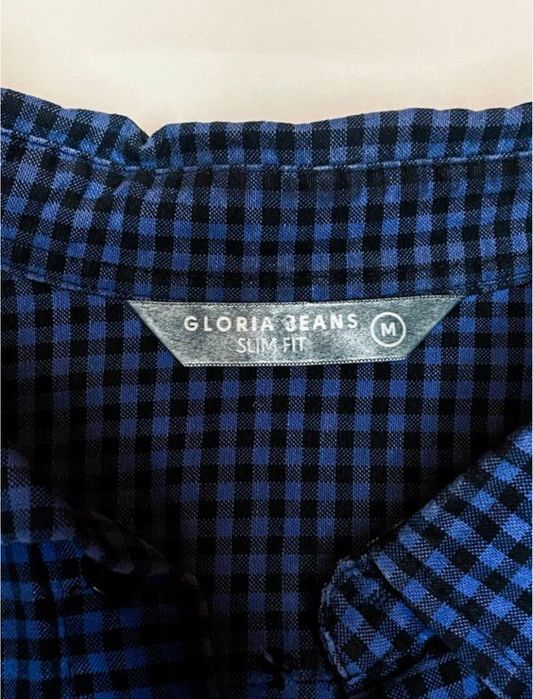 Сорочка чоловіча в клітинку на ґудзиках