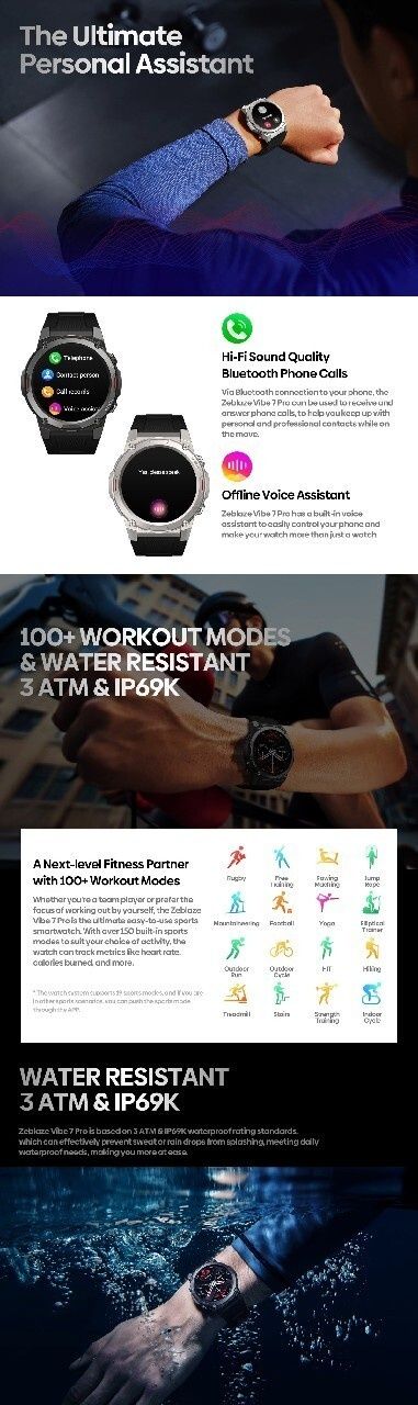 Smartwatch Zeblaze Vibe 7 Pro nowy