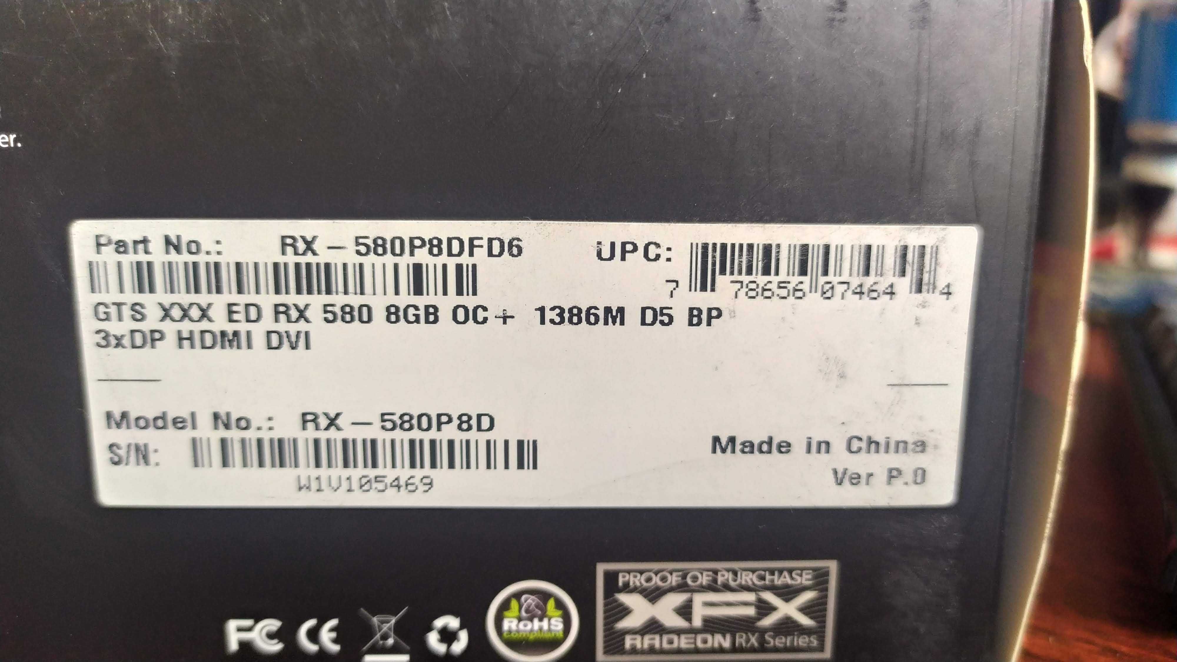 Відеокарта XFX Radeon RX 580 8Gb