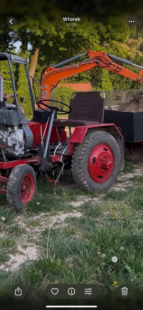 Traktor ogrodniczy wozidlo