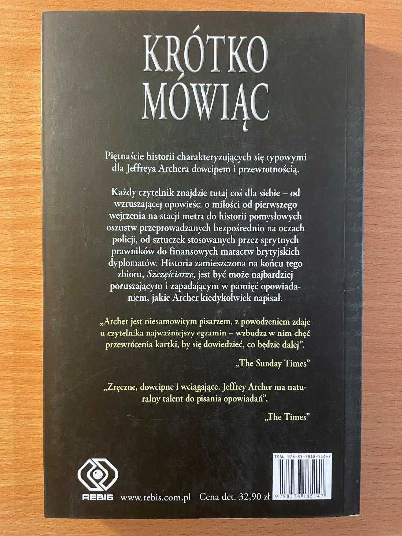 Krótko mówiąc • Jeffrey Archer