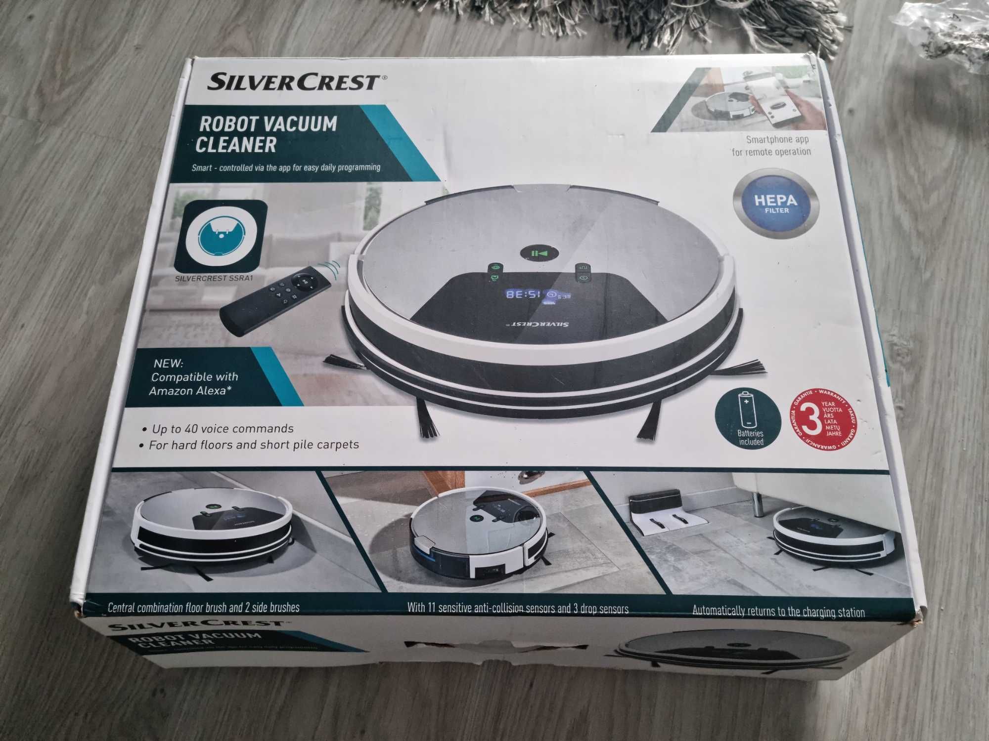Robot Odkurzający Silvercrest SSRA1 – stan bardzo dobry