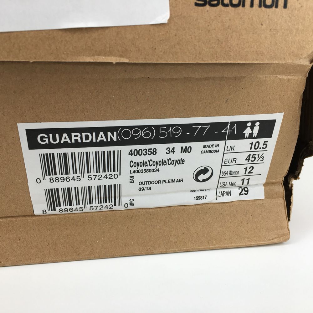 Мужские летние ботинки  Salomon GUARDIAN Forces 45 1/3 оригинал