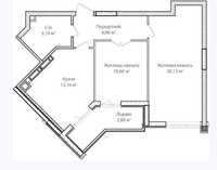 Продам  простору2-кімнатну квартиру 59.5м²в сучасному ЖК Синергія Сіті
