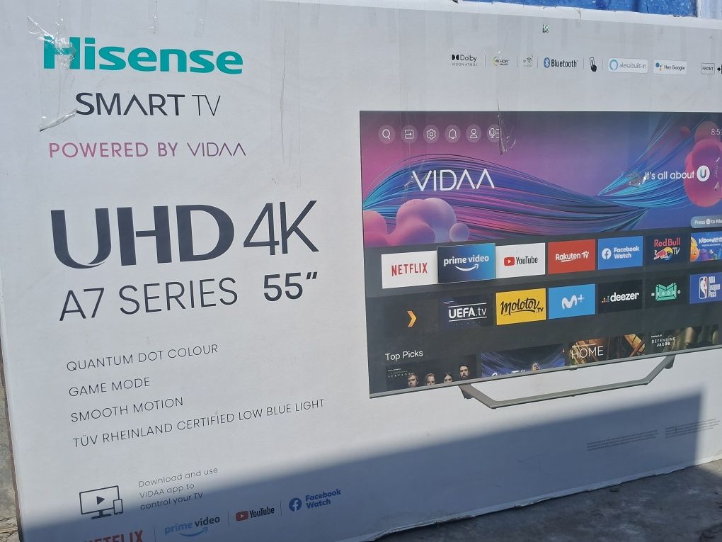 Телевізор Hisense Smart 55 TV UHD 4K A7 Series