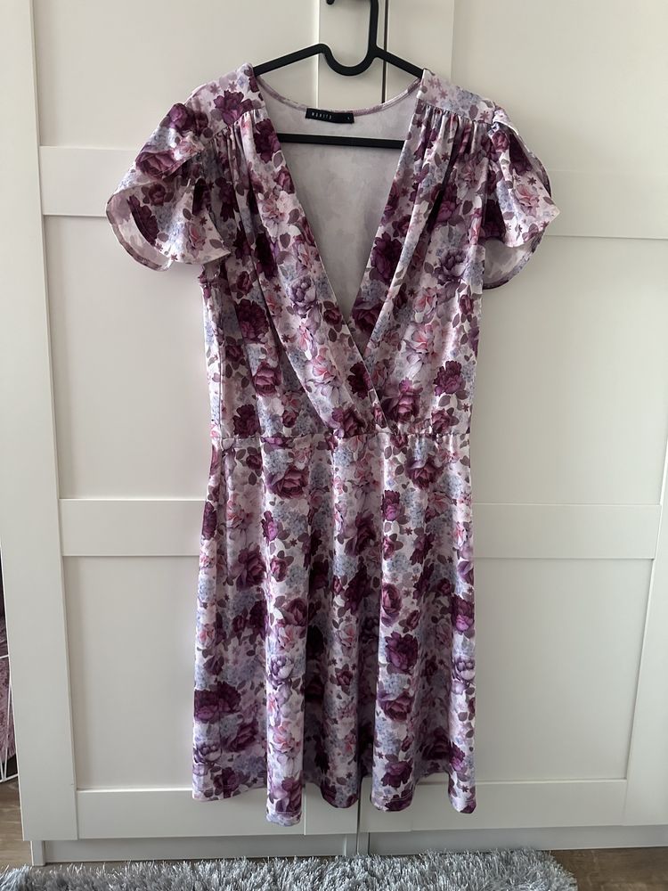 Mohito sukienka w kwiaty kwiatowy print rozm. 42 XL