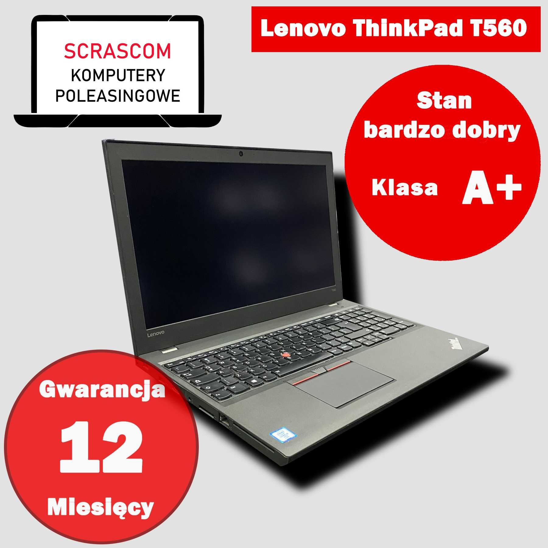 Laptop Lenovo ThinkPad T560 i5 16GB 512GB SSD Windows 10 GWAR 12msc
