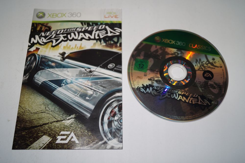 Need For Speed: Most Wanted (2005) Microsoft Xbox 360 Niemiecki W Grze