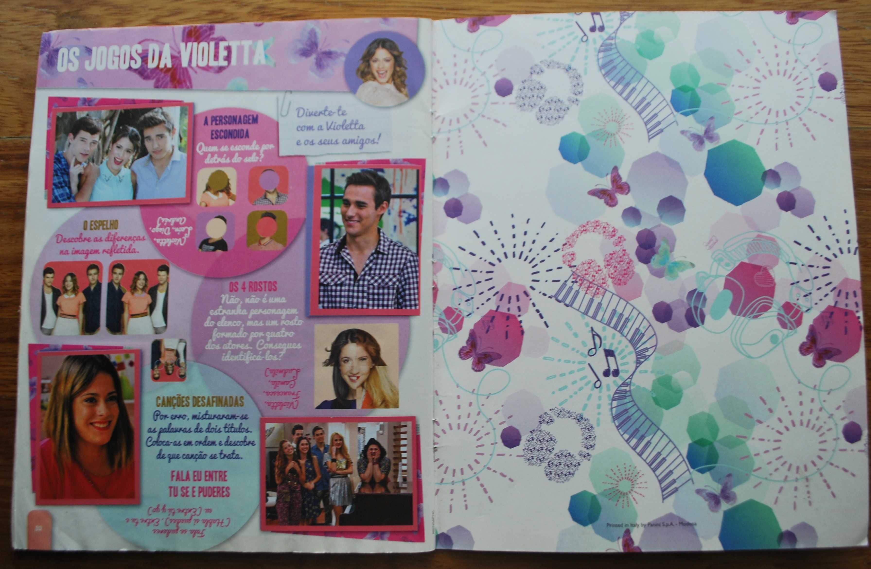 Caderneta de Cromos Violetta da Disney (Panini)