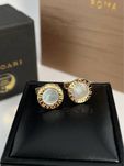 Запонки BVLGARI Оригінал золото 750 з перламутром