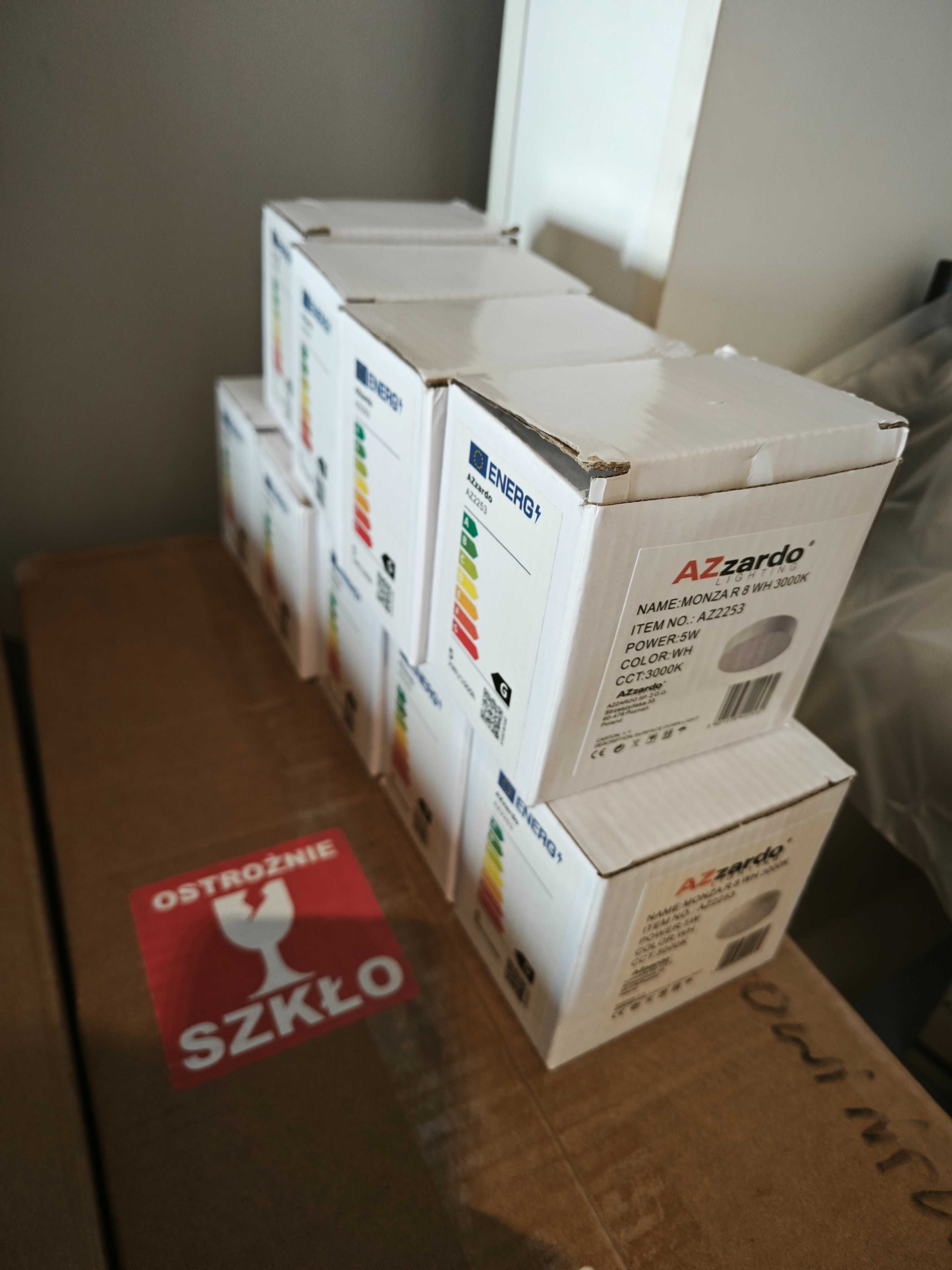 Lampka natynkowa Azzardo biała 8W/3000K AZ2253
