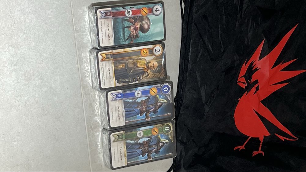 Karty Gwint – komplet 3 talii + Avallac’h – nowe w folii (Wiedźmin 3)