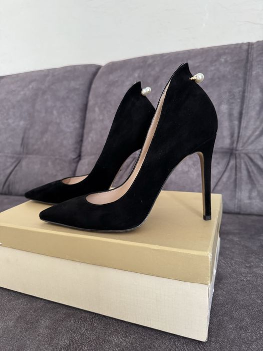 Туфлі човники натуральна замша