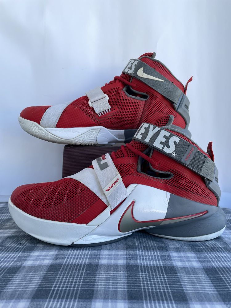 Nike LeBron Soldier IX 9 Premium Ohio State Buckeyes GLFF42