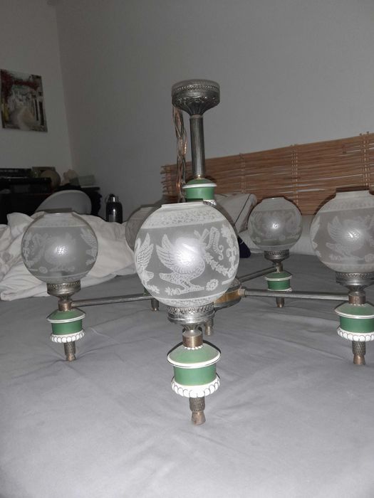 Belíssimo candeeiro de teto vintage