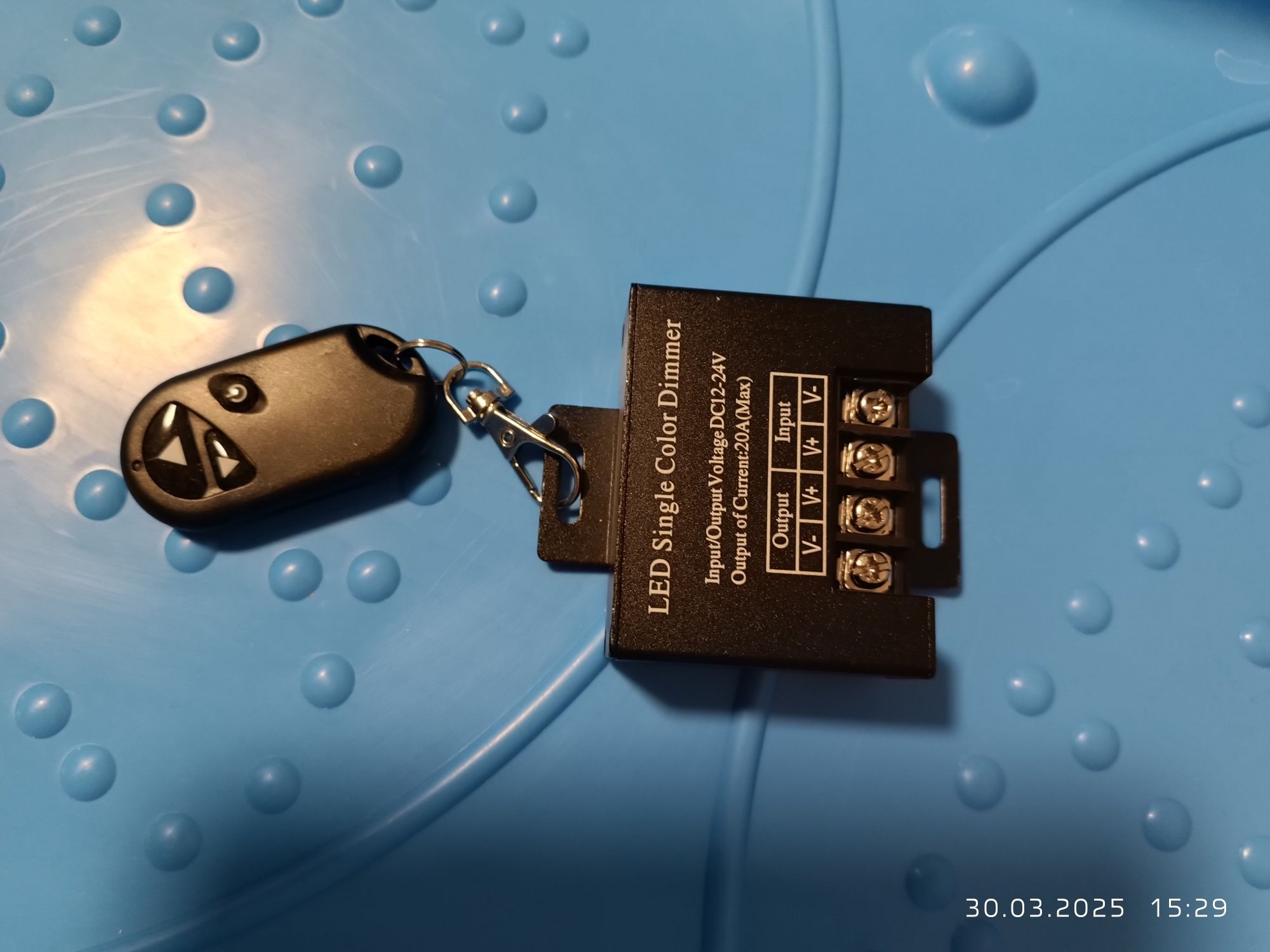 Sterownik bezprzewodowy z pilotem 12-24V do np.ledow