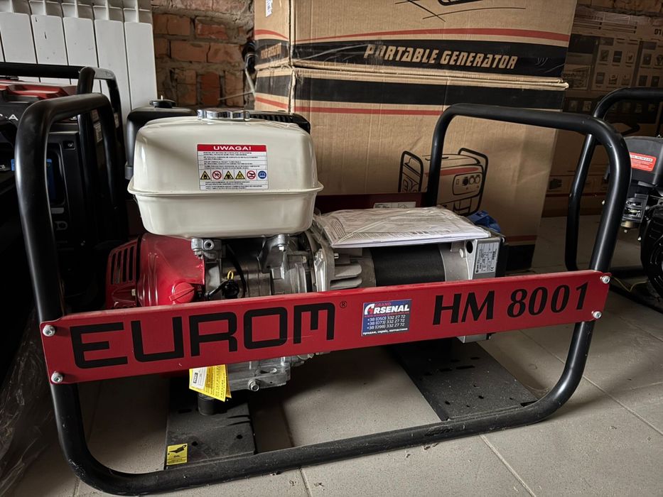 Honda Eurom HM8001 Генератор оригінальний Бельгія НЕ КИТАЙ