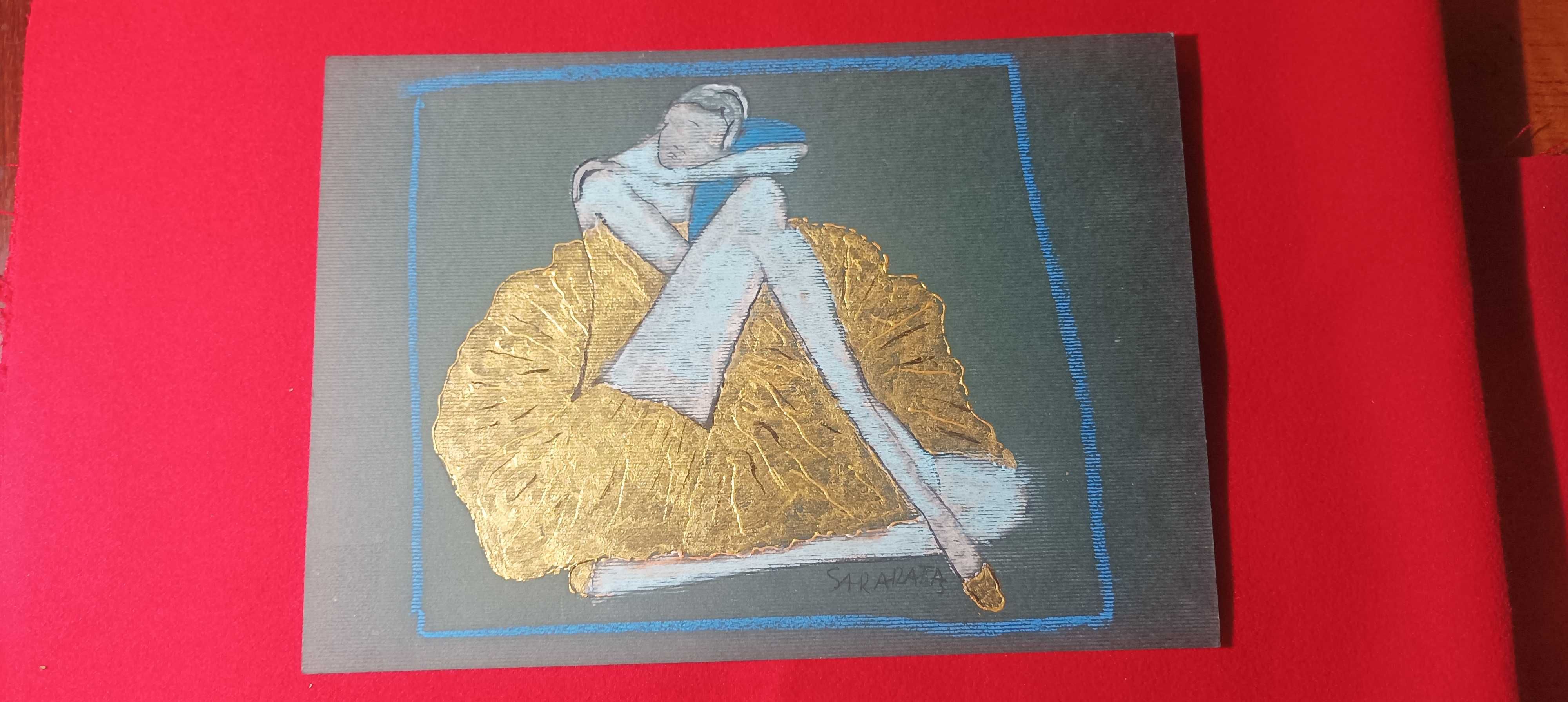 grafika na kartonie Joanna Sarapata