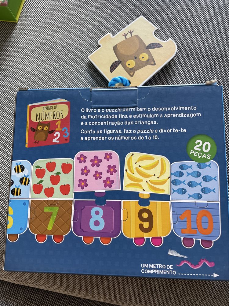 Puzzle aprende com os números. 20 peças