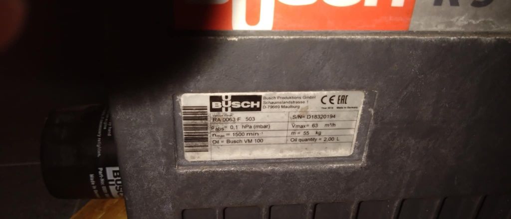 Pompa próżniowa Busch R5 0063F