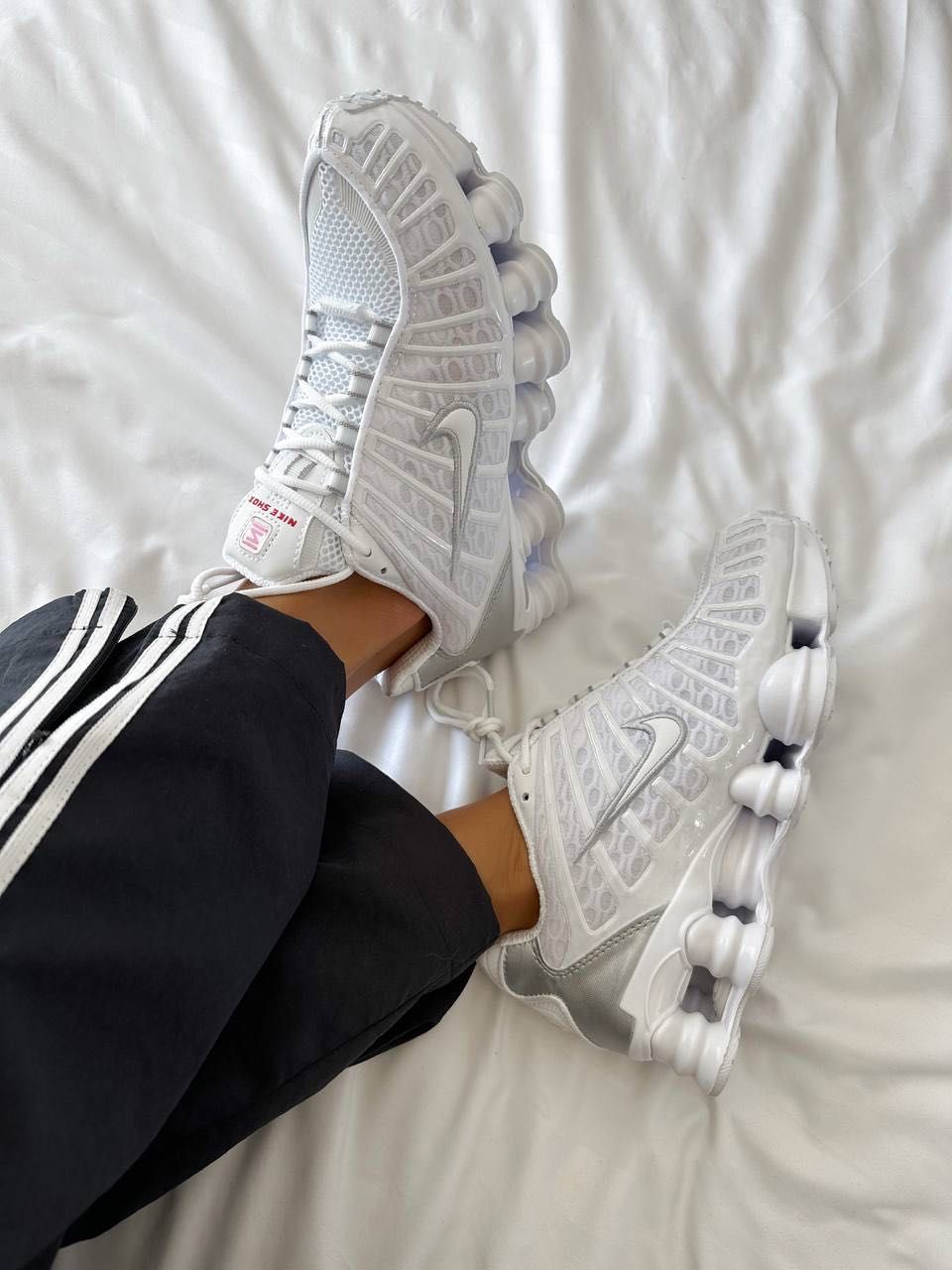 Мужские кроссовки Nike SHOX TL White . Размеры 40-45