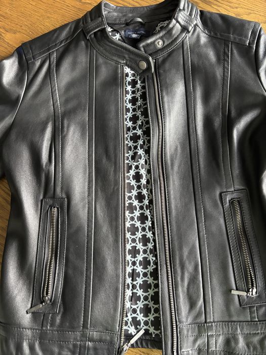 Kurtka ze skóry Tommy Hilfiger