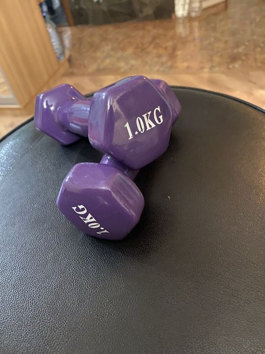 Гантели обрезиненные по 1кг