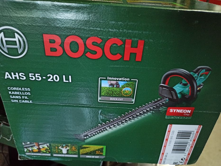 Nożyce do żywopłotu Bosch AHS 55-20 Li nowe