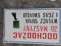BHP tablice informacyjne z PRL