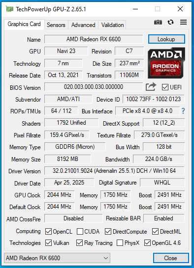Karta graf. MSI RX 6600 8GB GDDR6 Mech 2X w idealnym stanie! + gratis!