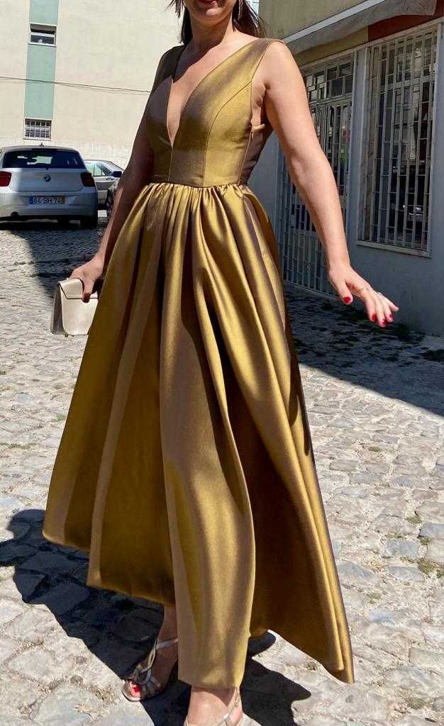 Vestido dourado Kaoâ