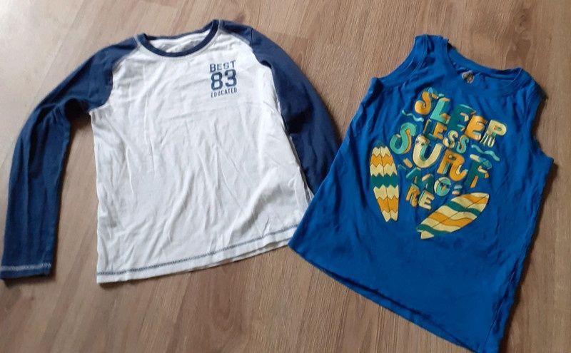 Zestaw ubrań dla chłopca 134 bluzki tshirt lato 134/140