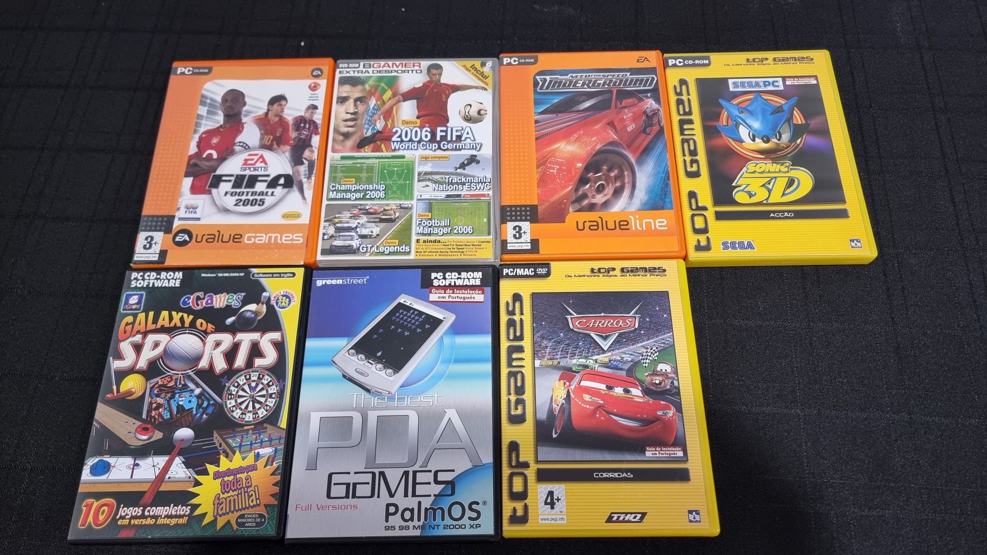 Jogos para ps2, PC e 2 filmes DVD