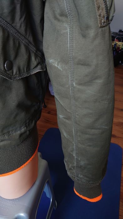 Superdry kurtka męska M pilotka kołnierz z misia przejściowa bomberka