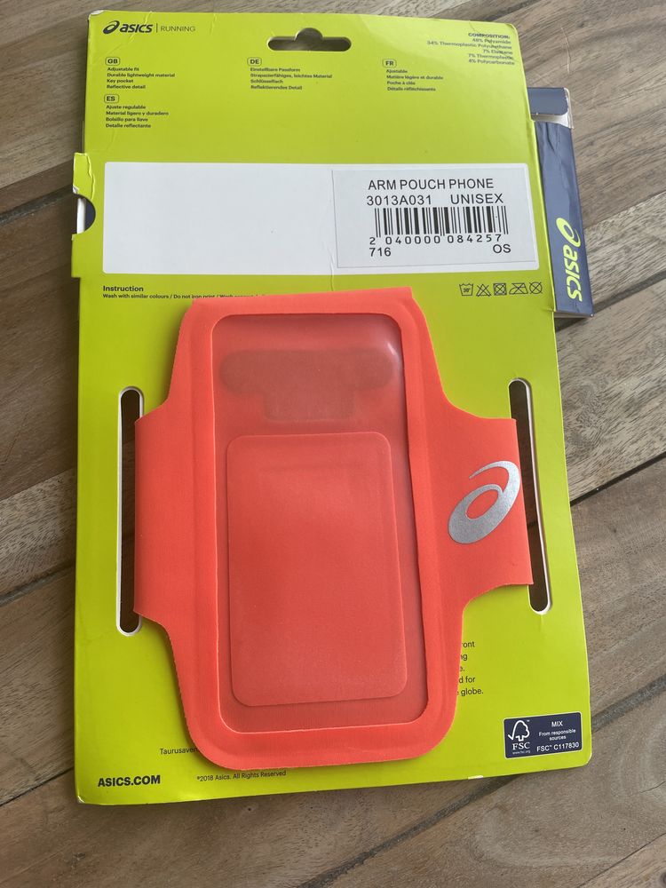 Opaska na telefon do biegania Asic - max. przekątna ekranu 5,5"