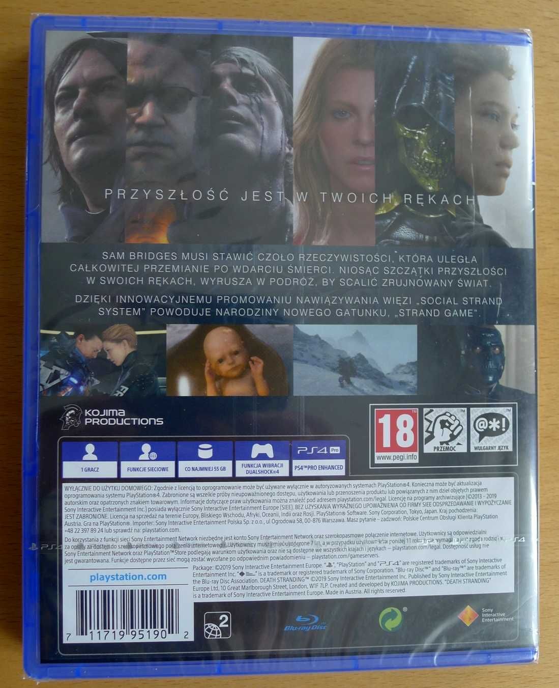 Death Stranding , PS4, folia, polska okładka